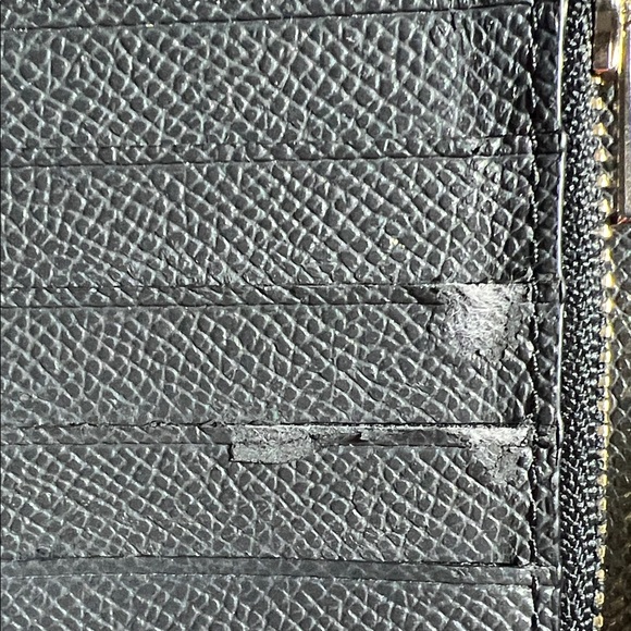 Coach Textured Black Zip Wallet - Picture 11 of 16